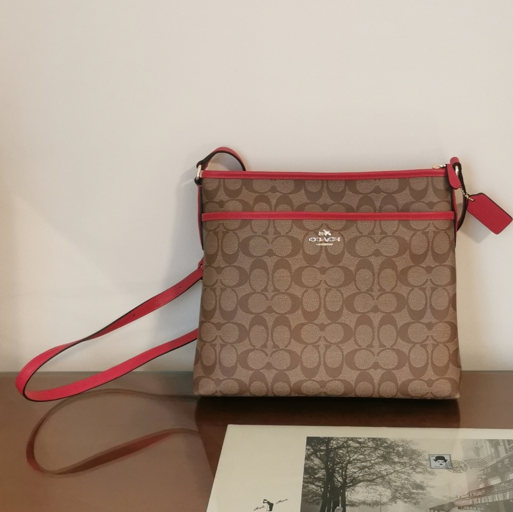 Coach Signature Jacquard Cross body Bag